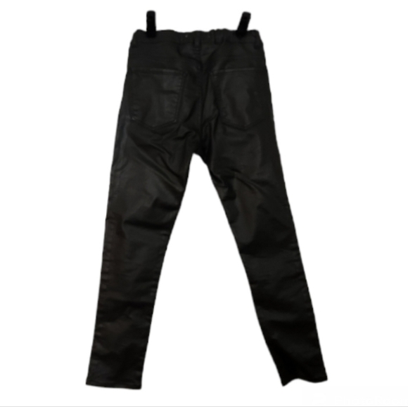 Zara Kids Black Faux Leather Leggings - Picture 3 of 8